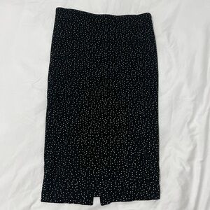 Philosophy Women’s Black White Polka Dot Pencil Stretch Skirt Small